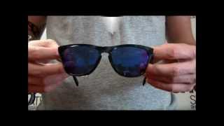 Oakley Acid Black Frogskins Sunglasses Review  24313 [upl. by Hanikas]