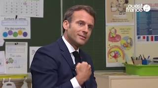 Emmanuel Macron évoque le retour à lécole et les vacances dété [upl. by Jarad]