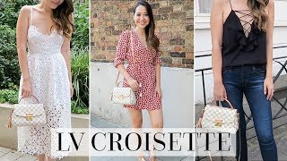 LOUIS VUITTON CROISETTE FIRST IMPRESSIONS  4 STYLING IDEAS [upl. by Orelie]