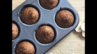 Muffins aux bananes et aux flocons davoine  Gloutonca [upl. by Tades]