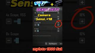 Aug🔥 Sensitivity settings 🎯📱4x scopezero recoil sensitivitybgmipubgmobileshortsviral [upl. by Aihsema]