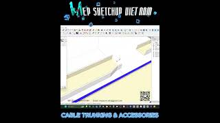 Cable Trunking amp Accessories MEPSketchUpVN MEPSuVN MEPSketchUpVietNam [upl. by Attenyw]