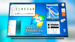 TRANSFORMAR WINDOWS 1011 EN WINDOWS 7 LEGENDARIO [upl. by Eelhsa]