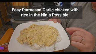 Easy Parmesan Garlic chicken and rice in the Ninja Possible [upl. by Redmond]