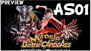 AS01  MIRACLE BATTLE CARDDASS  Dragon Ball Bleach One Piece Naruto Toriko [upl. by Benia525]