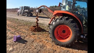 Use an AUGER to create a BLUEBIRD Box TRAIL [upl. by Eyllib]