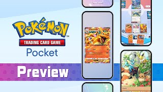 Official Pokémon Trading Card Game Pocket  Preview [upl. by Desai853]