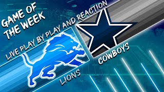 Lions vs Cowboys Live Play by Play amp Reaction [upl. by Loraine393]