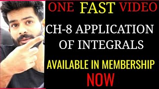 APPLICATION OF INTEGRALS CHAPTER 8  ONE SHOT VIDEO  GENIUS LEARNING [upl. by Callida308]