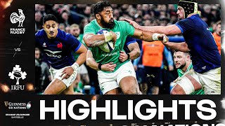 HIGHLIGHTS  🇫🇷FRANCE V IRELAND☘️  2024 GUINNESS MENS SIX NATIONS RUGBY [upl. by Barde]