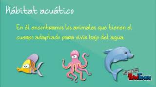 CLASIFICACIÓN DE ANIMALES SEGÚN SU HÁBITAT [upl. by Toback]