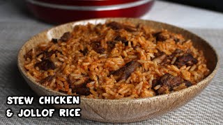 Jollof rice amp Stew Chicken one pot [upl. by Paine]