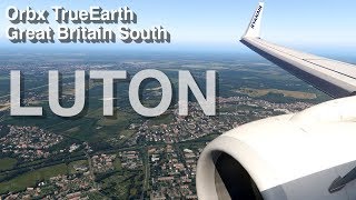 XPlane 11 London Luton Orbx TrueEarth Great Britain South [upl. by Enaled]