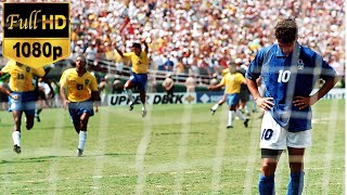 Italy  Brazil WORLD CUP 1994 FINAL  Full Highlights  HD 60 fps [upl. by Goff951]