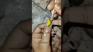 💅💫💫 easy nail art without tools 💅💫💫shorts shortvideo nails youtubeshorts rakhisnailart [upl. by Ojillek837]