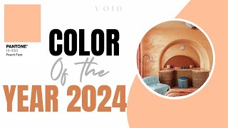 COLOR OF THE YEAR 2024 BY PANTONE pantonecolor coloroftheyear 2024trends peachfuzz [upl. by Blockus]