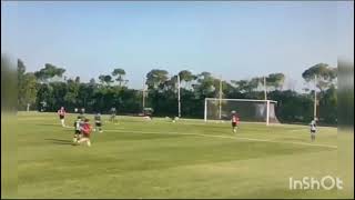 Gol de Bruno Perego para la Sub 14 del Montevideo Wanderers vs Liverpool [upl. by Uird]