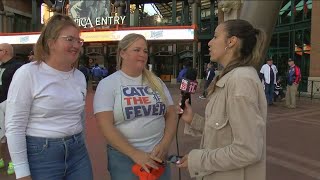 Tigers fans from Toledo react to Detroits win over Cleveland in Game 3 of ALDS [upl. by Ynattir769]