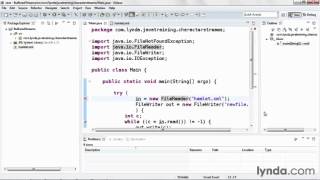 java tutorial Using Buffered Streams [upl. by Tiffie91]