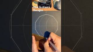 How to draw a Decagon Ten sided Polygon Fast [upl. by Winograd252]