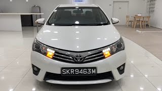 Toyota Corolla Altis 16L CVT Elegance LED Keyless 2015 White  SKR9463M [upl. by Shapiro]