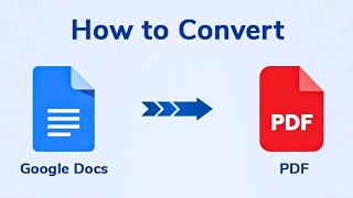 HOW TO CONVERT A GOOGLE DOC TO A PDF [upl. by Ardnuaet448]