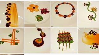 Types of colorful Plating techniques Part 2  Art on the plate By MONIKA TALWAR [upl. by Yhtur]