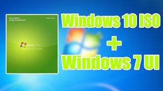 WINDOWS 10 ISO that looks like WINDOWS 7 [upl. by Hoes]