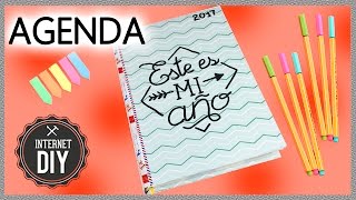 AGENDA DIY PERSONALIZADA 2017 📔 DIY CUATOMIZED 2017 DIARY [upl. by Davidde]