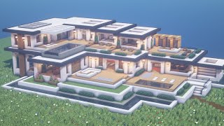 Minecraft Modern Mansion Tutorial  How to Build 8 Pt 1 [upl. by Alexandria]