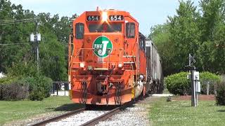 Hartwell Railroads Impressive Collection of Fallen Flags  Train Chase from Toccoa to Bowersville [upl. by Aztiraj]