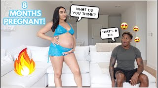 Boyfriend Rates My Savage X Fenty Outfits At 8 Months Pregnant [upl. by Byler]