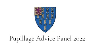 Pupillage Advice Panel 2022 [upl. by Stryker]