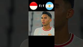 World cup Qualifier imaginery  Indonesia vs Argentina 2026 youtube football shorts [upl. by Millian114]