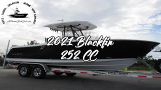 2021 Blackfin 252 CC W Twin Yamaha 200HP 275HRS Charleston SC [upl. by Nodnerb]