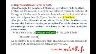 Exercice corrigé et vidéo sur la structure électronique et de Lewis de létainmp4 [upl. by Alleirbag]