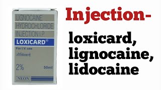 Injection loxicardlignocainelidocaine uses amp dose sideeffects lignocaine arrhythmia medical [upl. by Kotto]