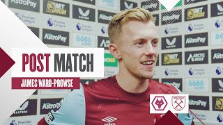 “The Wind Was Helpful Today”  Wolves 12 West Ham  James WardProwse  Post Match Reaction [upl. by Namzzaj]