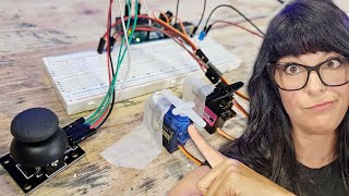 Control 2 Servos with a Joystick and Arduino Wiring  Code [upl. by Kacy]