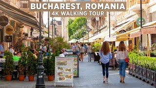 Bucharest Walking Tour 🚶‍♂️  Romania  4k 60 fps [upl. by Essyla]