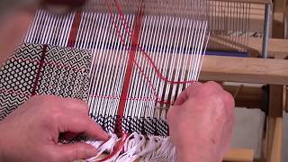 Hemstitching Your Handweaving at the Loom [upl. by Ardnassak358]