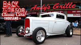 BACK TO THE 50S 10000 CLASSIC CARS  Hot Rods Street Rods Classic Car Show Muscle Cars 2023 [upl. by Emor21]