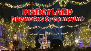 Disneyland Believe In Holiday Magic Fireworks Spectacular When The Weather is Bad [upl. by Aratnahs]