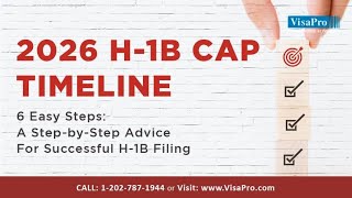 H1B Visa 2026 Timeline for Successful H1B Filing [upl. by Citron]