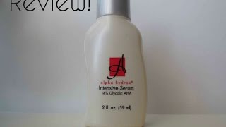 Review Alpha Hydrox Intensive Serum 14 Glycolic AHA [upl. by Pollard]