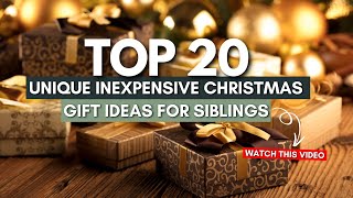 20 Unique Inexpensive Christmas Gift Ideas  Merry Christmas 2024 [upl. by Eicyal811]