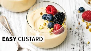 Homemade CUSTARD RECIPE  Super Easy To Make [upl. by Gibbs]