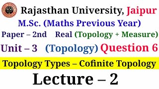 Co finite Topology  Types of topology Proof of co finite topology Definition of cofinite topology [upl. by Bravar]