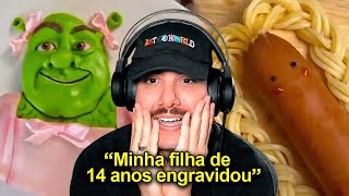 Tô traumatizado com essas histórias do tiktok com vídeos de comida de fundo [upl. by Wolfe]