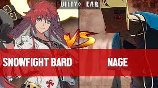 【GGST】SNOWFIGHT BARDJACKO vs NAGEFAUST ▰ Guilty Gear Strive  High Level Gameplay [upl. by Mode]